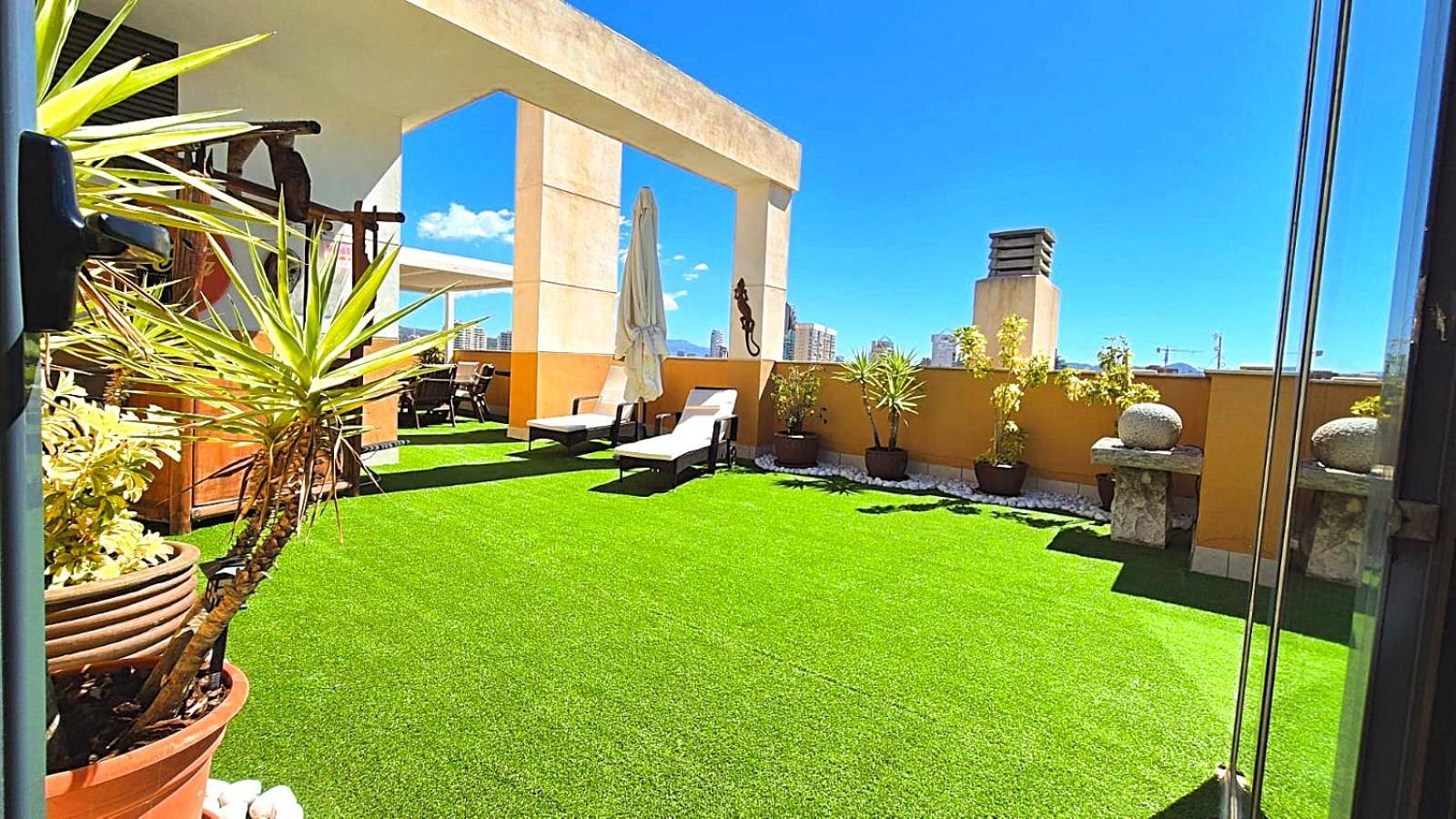 Beach Penthouse Apartment Benidorm Cala 칼라 데 피네스트라트 외부 사진