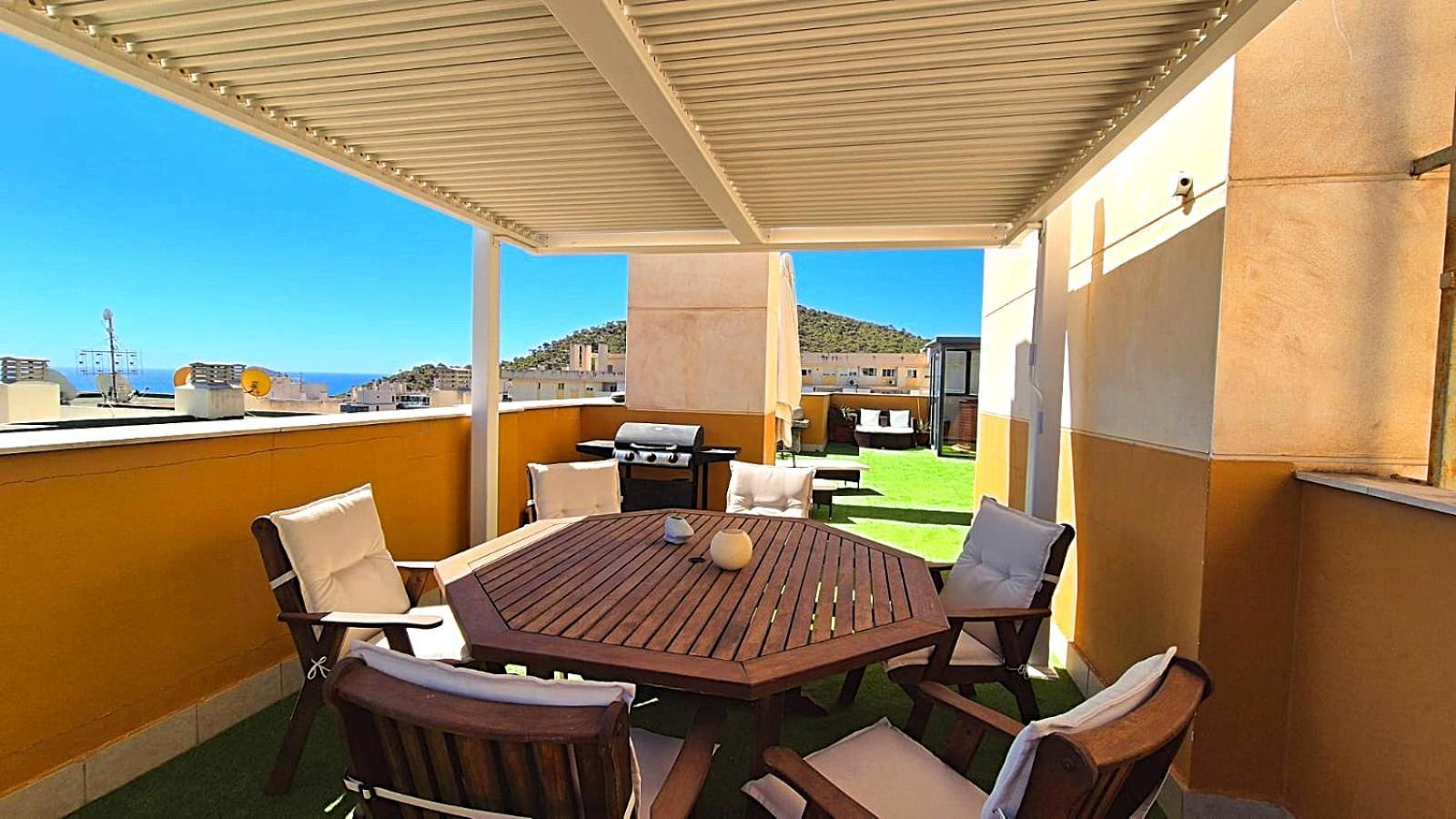 Beach Penthouse Apartment Benidorm Cala 칼라 데 피네스트라트 외부 사진